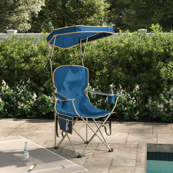 Arlmont & Co. Max Shade Folding Chair Navy & Reviews Wayfair Canada
